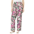 thumbnail image 1 of Woman Within Plus Size Tall Straight Leg Linen Pant, 1 of 6