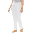 thumbnail image 1 of Woman Within Plus Size Tall Straight-Leg Stretch Denim Five-Pocket Jeans, 1 of 6