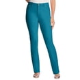 thumbnail image 1 of Woman Within Plus Size Tall Stretch Denim 5-Pocket Straight-Leg Jeans, 1 of 6