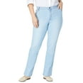 thumbnail image 1 of Woman Within Plus Size Tall Straight-Leg Stretch Denim Five-Pocket Jeans, 1 of 6
