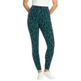 thumbnail image 1 of Woman Within Plus Size Tall Stretch-Cotton Knit Pull-On Printed Leggings, 1 of 6