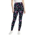 thumbnail image 1 of Woman Within Plus Size Petite Stretch-Cotton Knit Pull-On Printed Leggings, 1 of 6