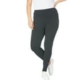 thumbnail image 1 of Woman Within Plus Size Tall Stretch-Cotton Knit Pull-On Printed Leggings, 1 of 6