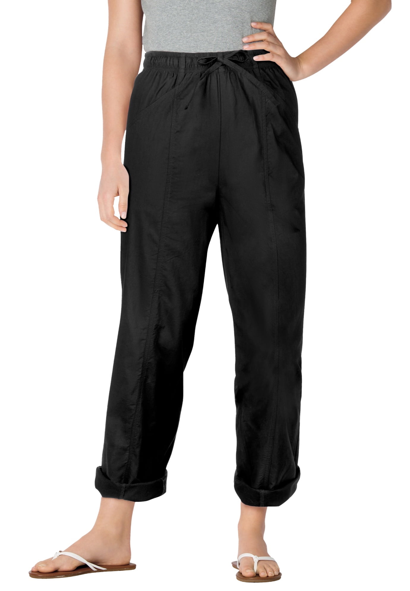 Woman Within Women's Plus Size Tall The Boardwalk Pant 