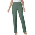 thumbnail image 1 of Woman Within Plus Size Tall Knit Hassle-Free Pull-On Elastic-Waist Pants, 1 of 5