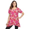thumbnail image 1 of Woman Within Plus Size Textured Pointed Hem Tunic, 1 of 4