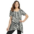 thumbnail image 1 of Woman Within Plus Size Textured Pointed Hem Tunic, 1 of 4