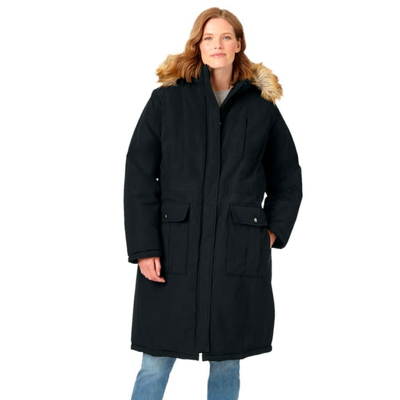 Woman Within Plus Size The Arctic Parka In Extra Long Length