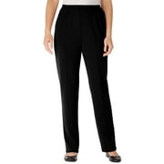 WOMAN WITHIN Plus Size Knit Hassle-Free Pull-On Elastic-Waist Pants