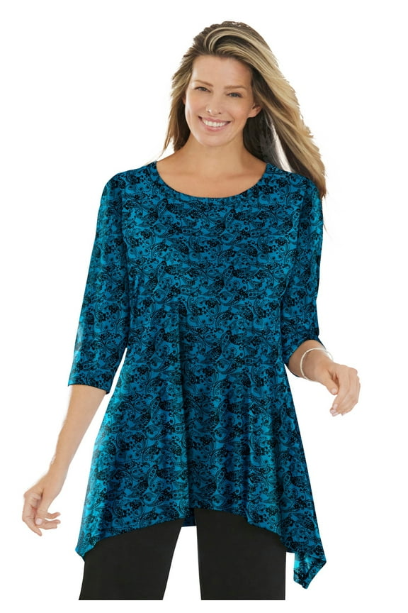 Plus Size Swing Hem Tunic