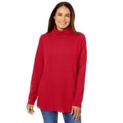 Woman Within Plus Size Thermal Turtleneck