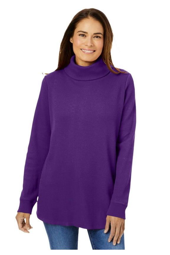 Plus Size Thermal Turtleneck