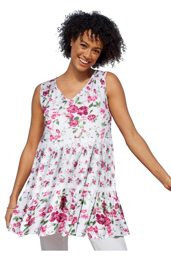 Plus Size Tiered Tank