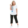 thumbnail image 1 of Woman Within Plus Size Two-Piece V-Neck Tunic & Capri Set, 1 of 6