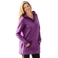 thumbnail image 1 of Woman Within Plus Size V-Neck Hoodie Sweatshirt, 1 of 5
