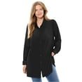 thumbnail image 1 of Woman Within Plus Size Velour Shirt, 1 of 6