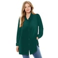 thumbnail image 1 of Woman Within Plus Size Velour Shirt, 1 of 3