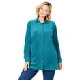thumbnail image 1 of Woman Within Plus Size Velour Shirt, 1 of 6