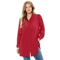 thumbnail image 1 of Woman Within Plus Size Velour Shirt, 1 of 5