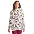 thumbnail image 1 of Woman Within Plus Size Ultra Soft Waffle Thermal Sweatshirt, 1 of 3