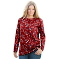 thumbnail image 1 of Woman Within Plus Size Ultra Soft Waffle Thermal Sweatshirt, 1 of 5