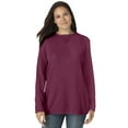 thumbnail image 1 of Woman Within Plus Size Ultra Soft Waffle Thermal Sweatshirt, 1 of 5
