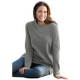 thumbnail image 1 of Woman Within Plus Size Ultra Soft Waffle Thermal Sweatshirt, 1 of 5