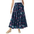 thumbnail image 1 of Woman Within Plus Size Wide Elastic Waist Skirt, 1 of 5