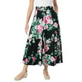 thumbnail image 1 of Woman Within Plus Size Wide Elastic Waist Skirt, 1 of 4