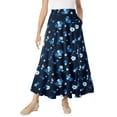 thumbnail image 1 of Woman Within Plus Size Wide Elastic Waist Skirt, 1 of 6