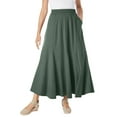 thumbnail image 1 of Woman Within Plus Size Wide Elastic Waist Skirt, 1 of 5