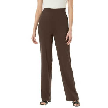 Woman Within Plus Size Wide-Leg Ponte Knit Pant