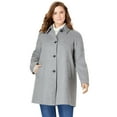 thumbnail image 1 of Woman Within Women's Plus Size Wool-Blend Classic A-Line Coat Coat, 1 of 4