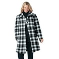thumbnail image 1 of Woman Within Plus Size Wool-Blend Classic A-Line Coat, 1 of 6