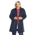 thumbnail image 1 of Woman Within Plus Size Wool-Blend Classic A-Line Coat, 1 of 6