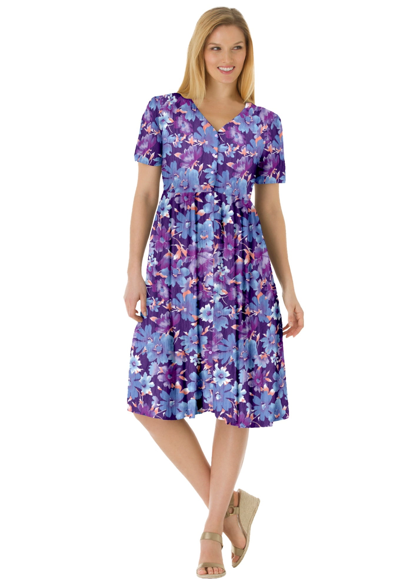 Woman within crinkle dress cheap