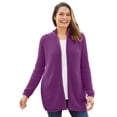 thumbnail image 1 of Woman Within Plus Size Zip Front Shaker Cardigan Sweater, 1 of 6