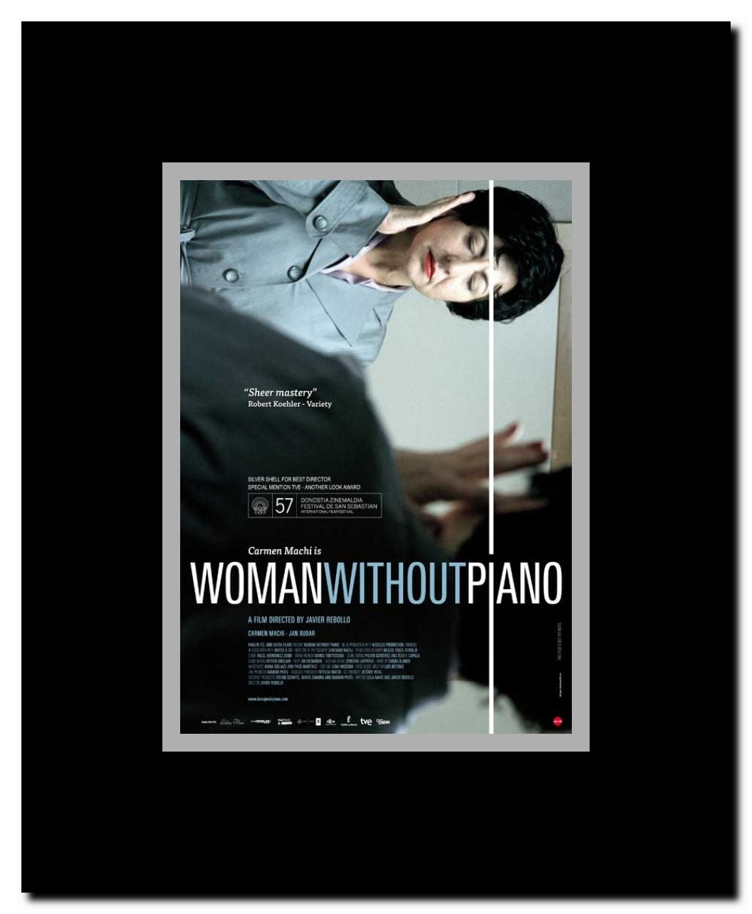Woman Without Piano Framed Movie Poster