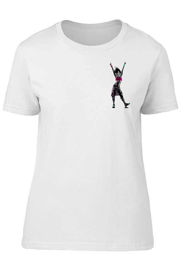 Woman Zumba Fitness Dancer T-Shirt Women -Image by Shutterstock, Female Medium