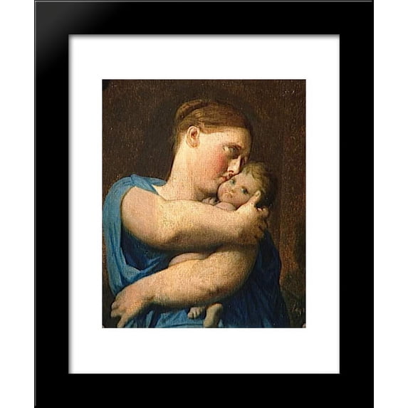 Woman and Child. Study for the Martyrdom of Saint Symphorien 20x24 Framed Art Print by Jean Auguste Dominique Ingres