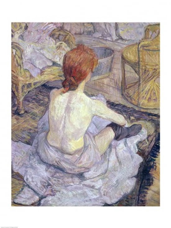 Woman at her Toilet 1896 Canvas Art - Henri de Toulouse-Lautrec (18 x 24)
