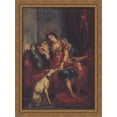 thumbnail image 1 of Woman from Algiers with Windhund 28x36 Large Gold Ornate Wood Framed Canvas Art by Eugene Delacroix, 1 of 2