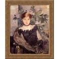 thumbnail image 1 of Woman in Black 20x24 Gold Ornate Wood Framed Canvas Art by Morisot, Berthe, 1 of 2