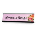 thumbnail image 1 of Woman in Charge, Designer Office Gift Desk Sign (2 x 8"), 1 of 3