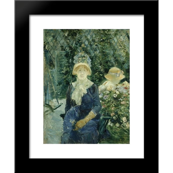 Woman in a Garden 20x24 Framed Art Print by Morisot, Berthe