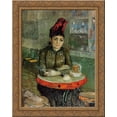thumbnail image 1 of Woman in the 'Cafe Tambourin' 24x20 Gold Ornate Wood Framed Canvas Art by Vincent van Gogh, 1 of 2