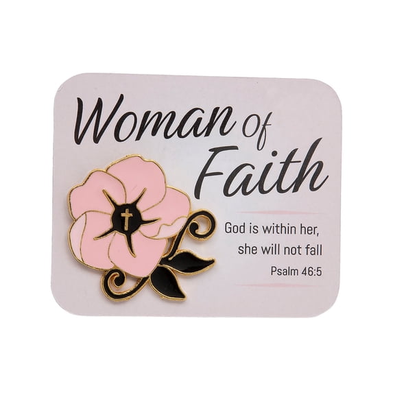 Woman of Faith Pins with Card for 12