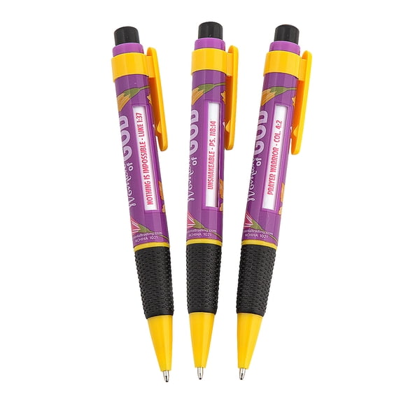 Woman of God Message Pens, Stationery, 12 Pieces