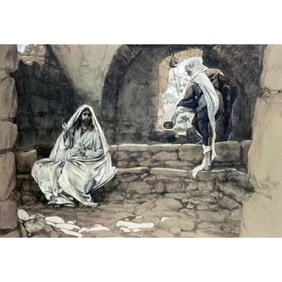 Woman of Samaria at The Well Poster Print by James Jacques Tissot (20 x 28)