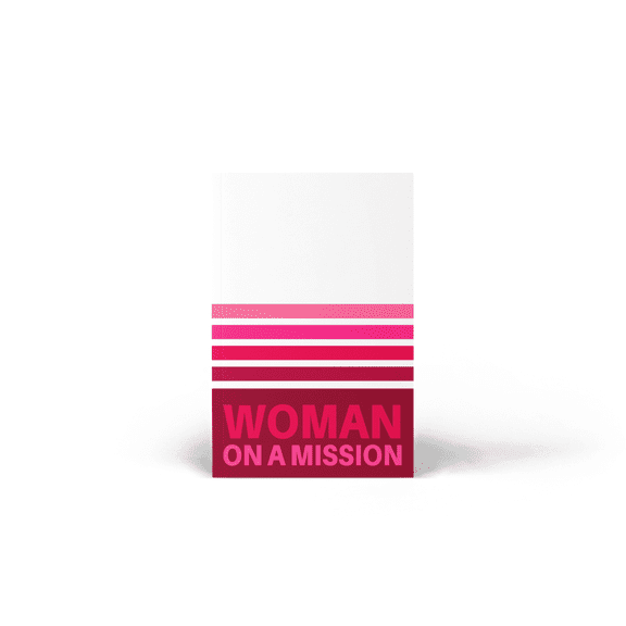 Woman on a Mission A5 Softcover Diary 50 Ruled Pages